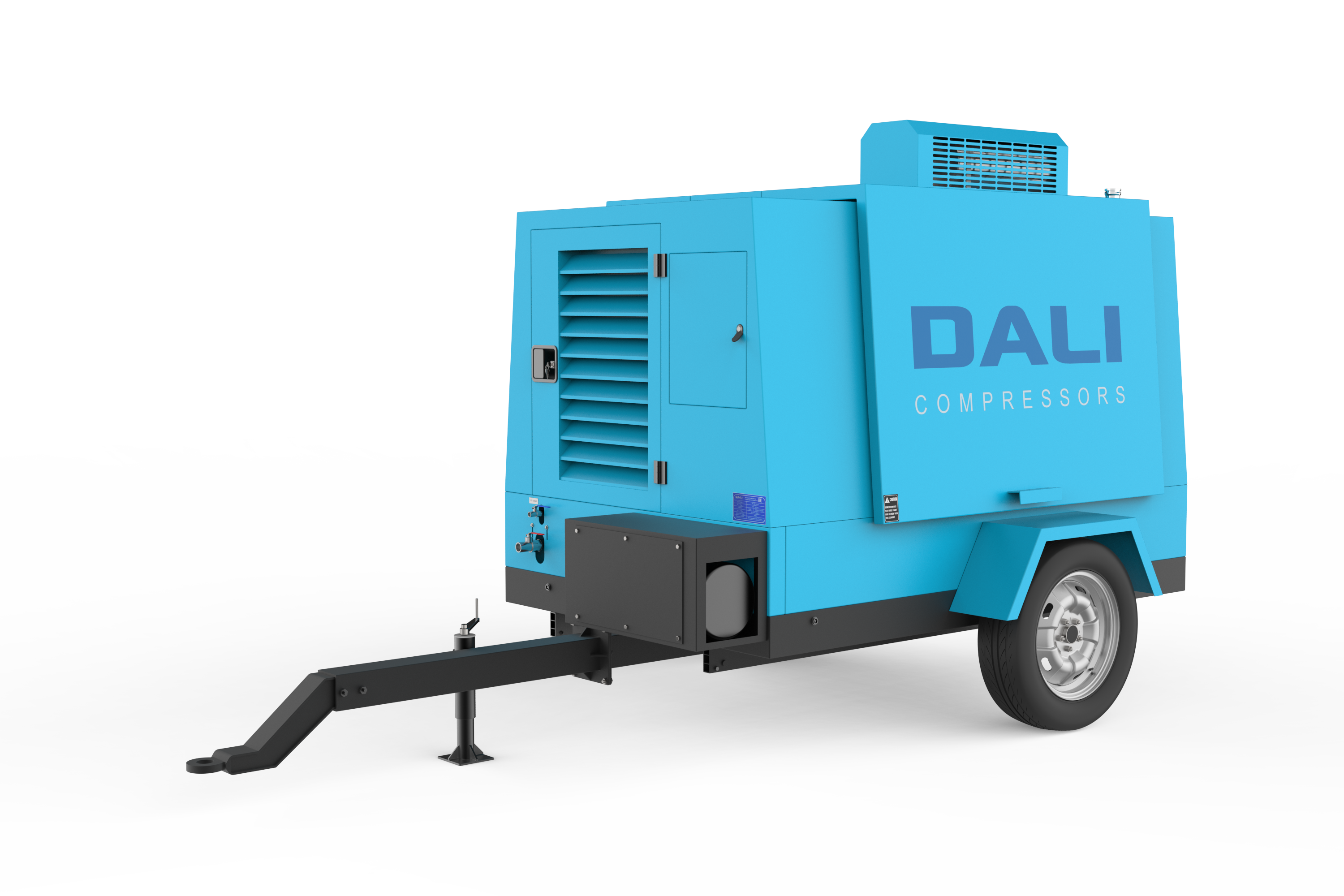 Дизельный винтовой компрессор на шасси Dali DLCY-6/8F-X